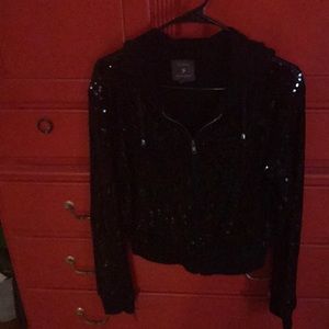 Fun black sequin sweater
